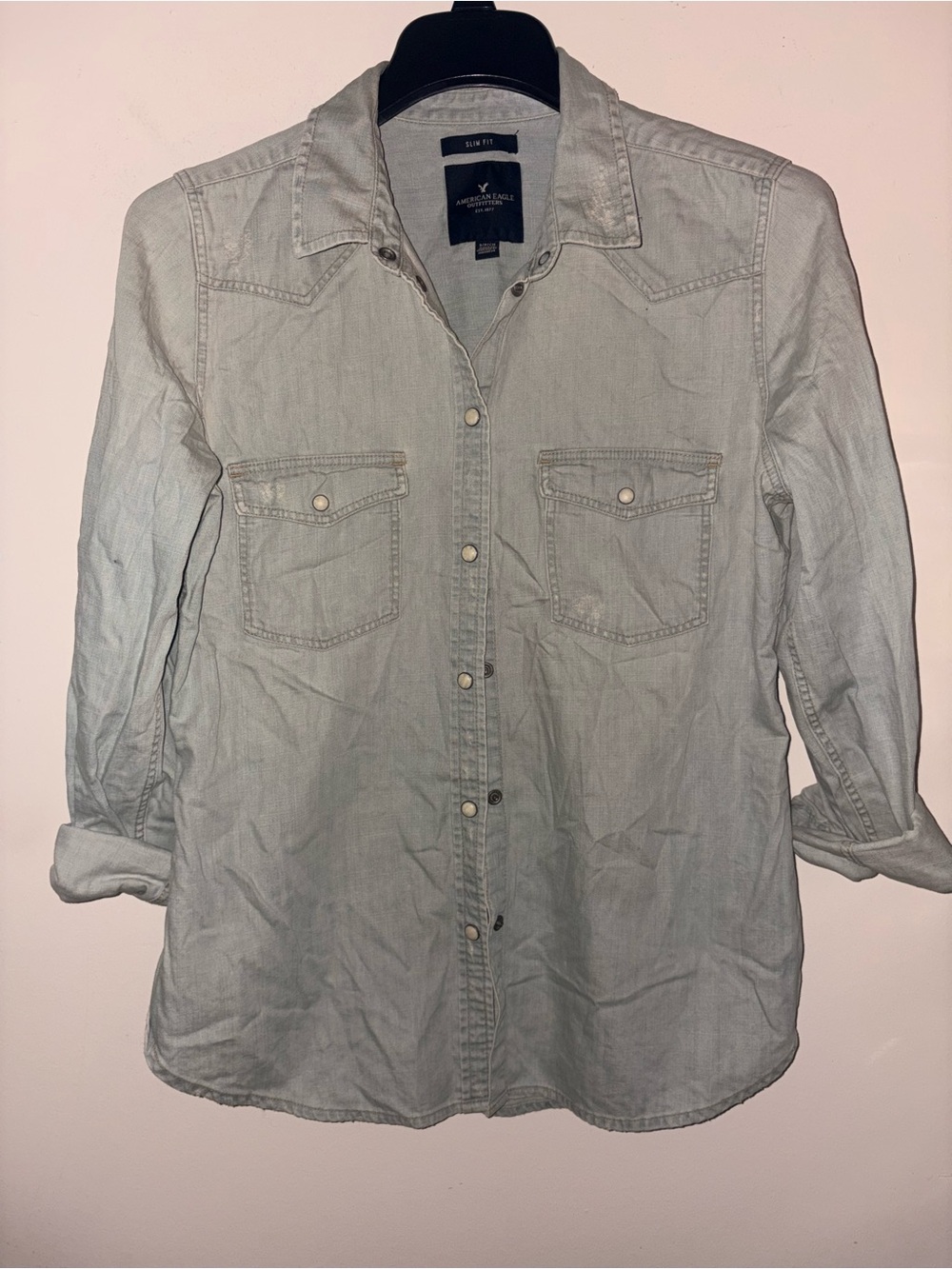 American Eagle size S denim slim fit 100% cotton